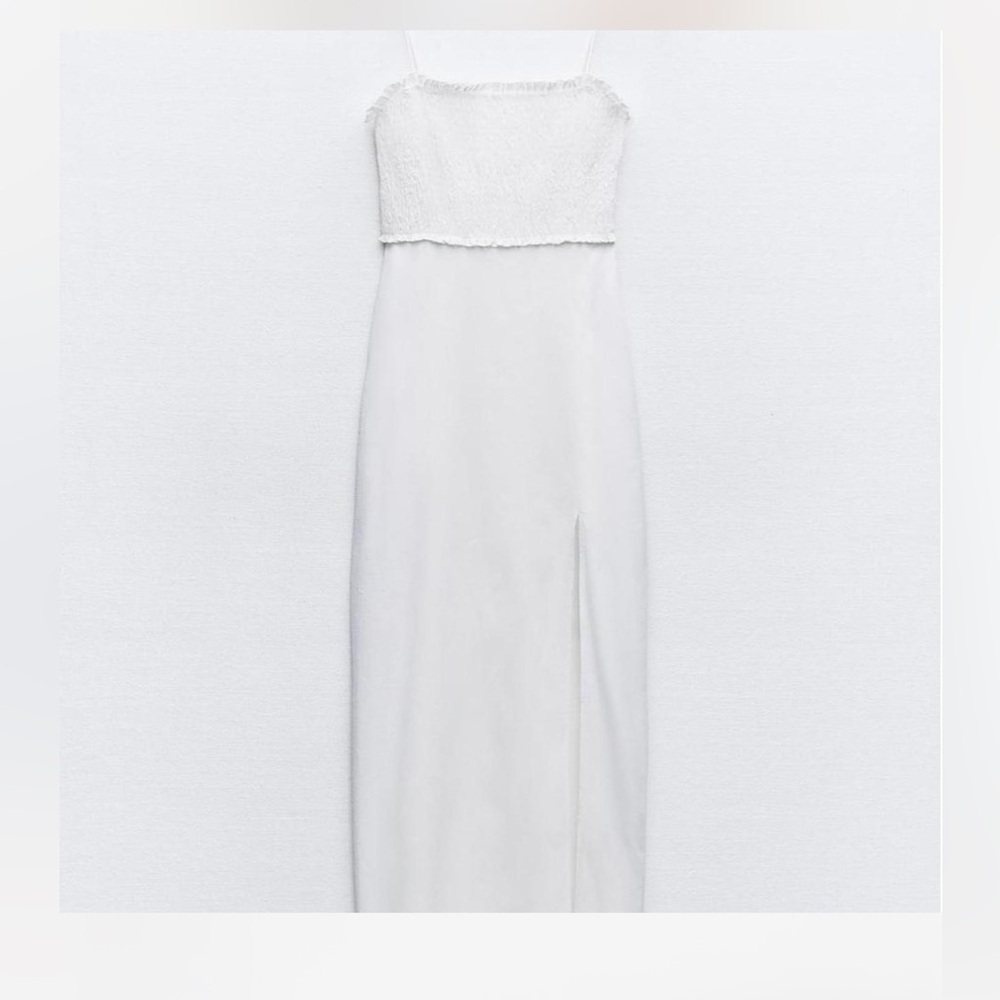 Zara white linen dress - Picture 2 of 5